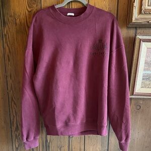 Lake Tahoe Maroon Men's oversized Abercrombie Sweater